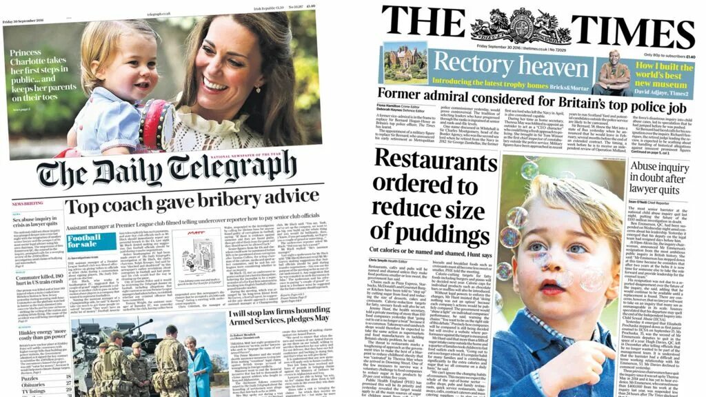 Newspaper headlines. British newspapers headlines. Newspaper headings. News headlines