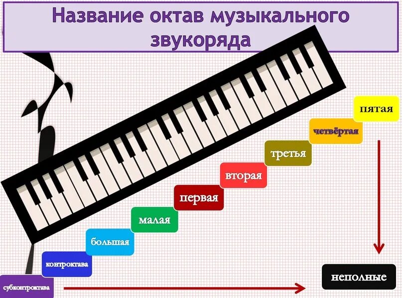 Сколько октав берет. Музыкальные октавы. Октавы диапазон. Название октав. Диапазон три октавы.