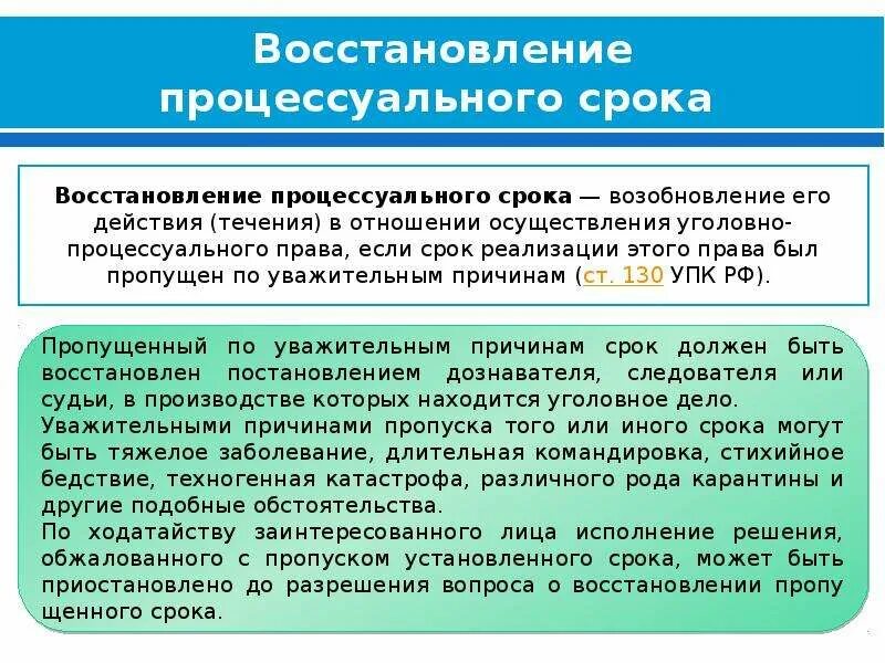 Исчисление сроков в гражданском процессе. Восстановление процессуальных сроков. Порядок восстановления пропущенного процессуального срока. Основания и порядок восстановления продление процессуальных сроков. Порядок восстановления и продления пропущенного срока..