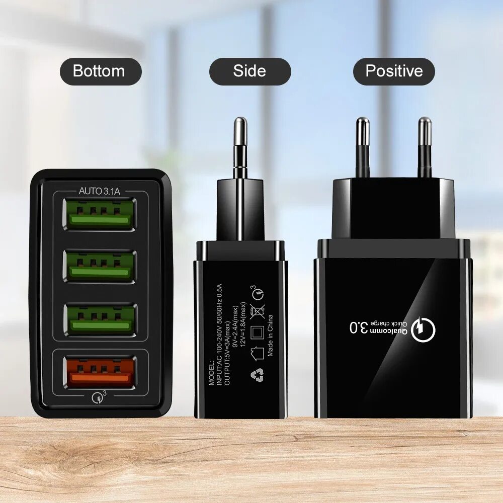 Зарядка на три телефона. Зарядка quick charge 3.0. Блок зарядки 3 USB quick charge. Быстрая зарядка quick charge. Quick charge 4.0.