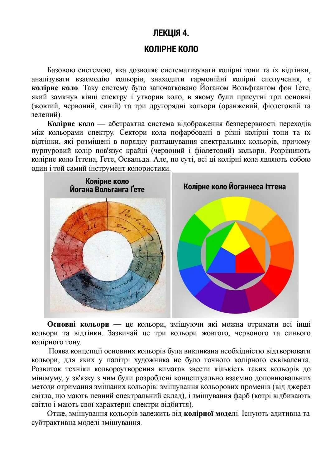 Коло предназначение. Основні закони кольорознавства. Виконати кольорове коло..