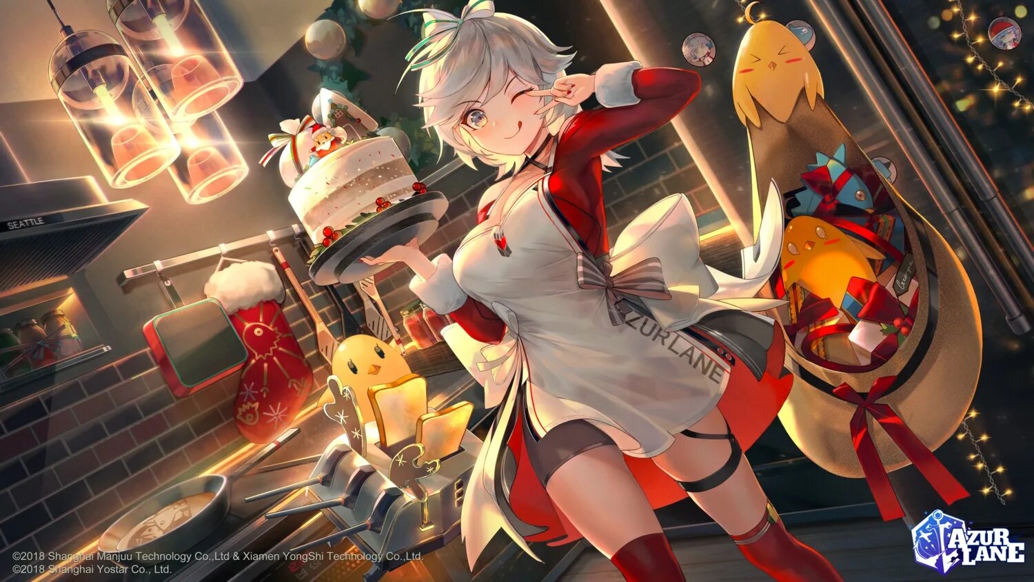 Сиэтл Азур Лейн. Советский Союз Азур Лейн. Azur Lane Christmas. Новогодний Азур Лейн. Azur lane new