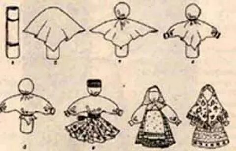 Как делают тряпичные куклы