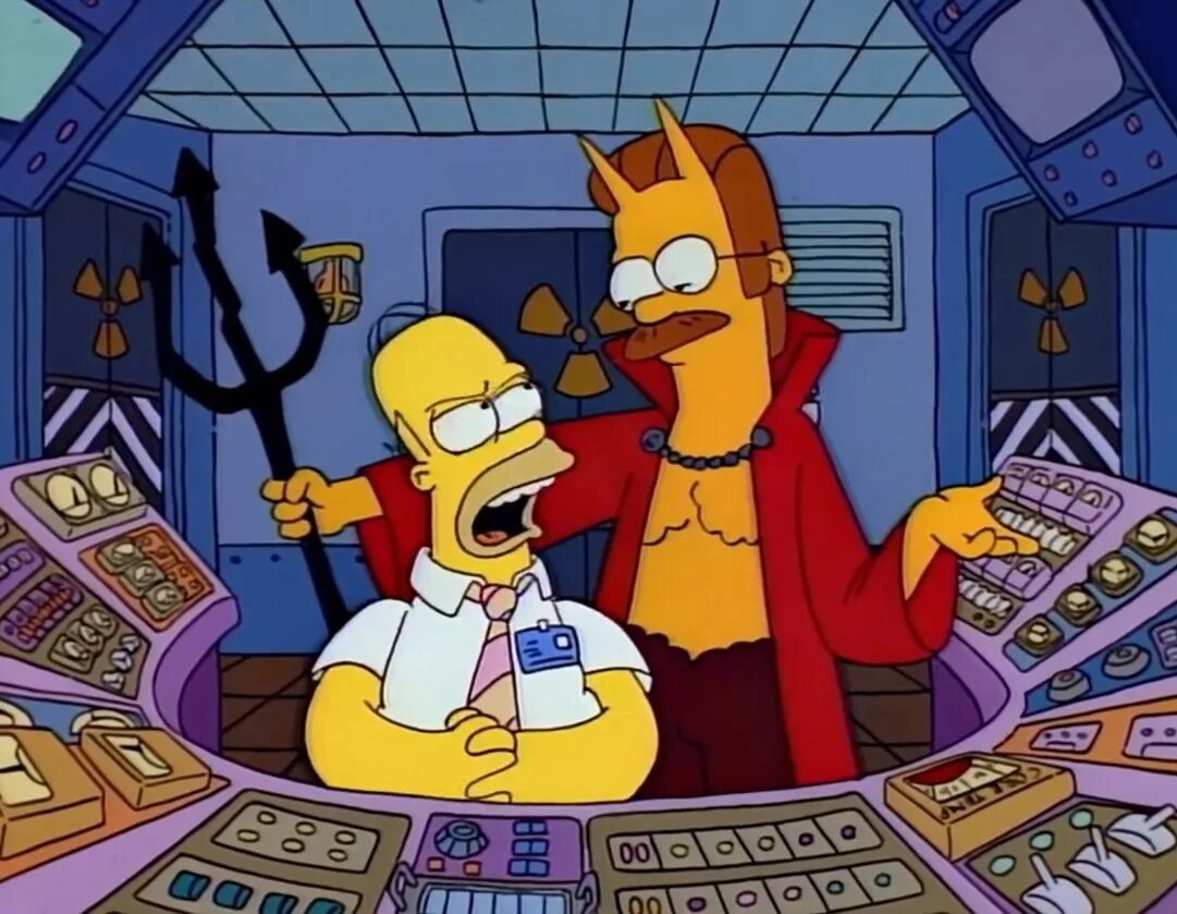 Treehouse of horror. Гомер дьявол. симпсоны хэллоуин фландерс. симпсоны дьявол. симпсоны treehouse of horror.