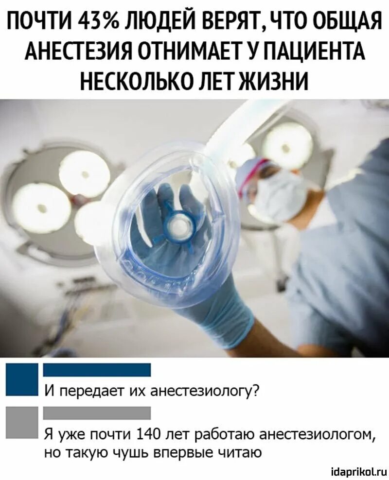 Наркоз отнимает