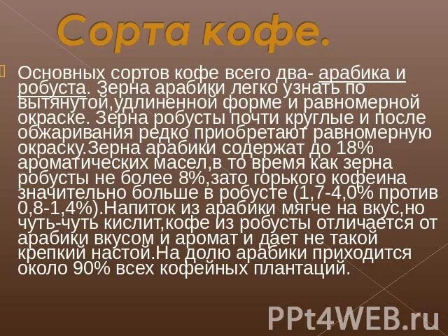 Сорта кофе список. Сорта кофе. разновидности сорта кофе и их происхождение. кофе напиток богов.