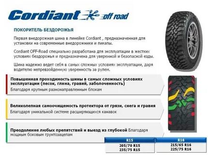 Шины кордиант высота протектора