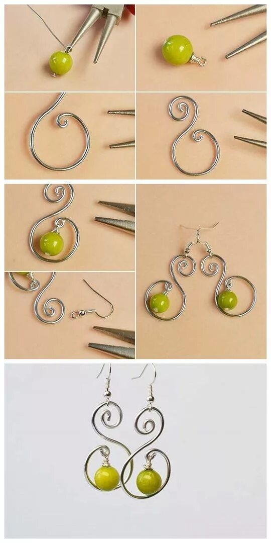 DIY : Simple Statement Earrings - Jewelry From Home Blog Массивные серьги, Серьг