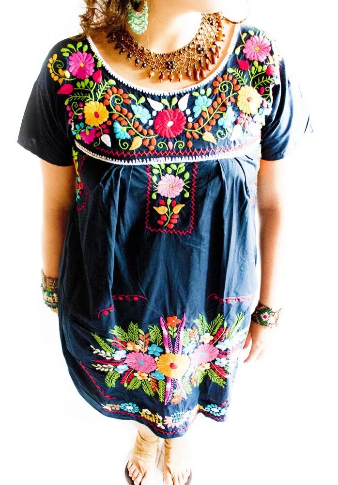 Mex одежда. Роспись одежды в мексиканском стиле. ethnic mexican dress.