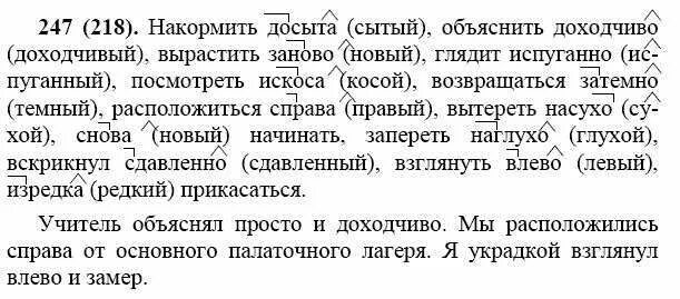 Русский язык 7 класс задание 93. Гдз русский яз 7 кл. русский язык 7 класс упражнения. накормить досыта объяснить доходчиво вырастить.