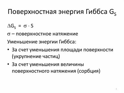 Свободная энергия поверхности