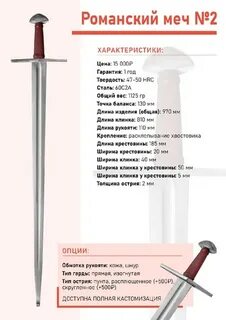 Сколько весит меч