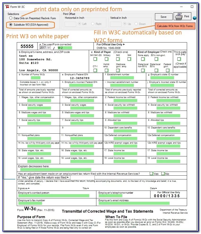 Form. W2 form. W-2 form example. 2 Form c.