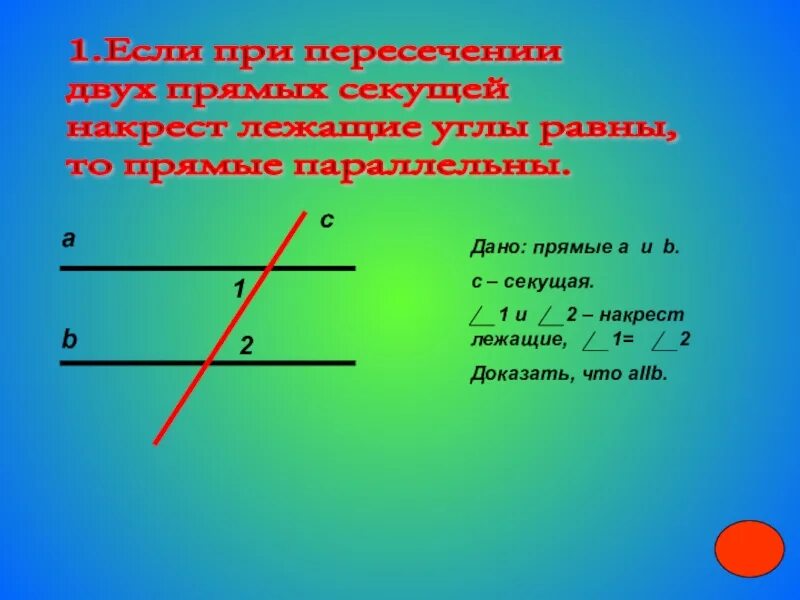 Пересечение двух прямых. Накрест лежащие углы равны. На крест лежащие углы равны. Если при пересечении двух прямых секущей накрест лежащие углы. Если накрест лежащие углы равны то прямые.