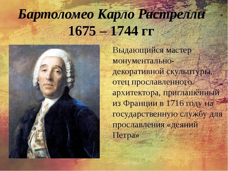 Растрелли 18 век. Бартоломео Карло Растрелли (1675-1744). Бартоломео Растрелли. Растрелли Архитектор портрет.