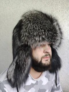 Ушанка чернобурка
