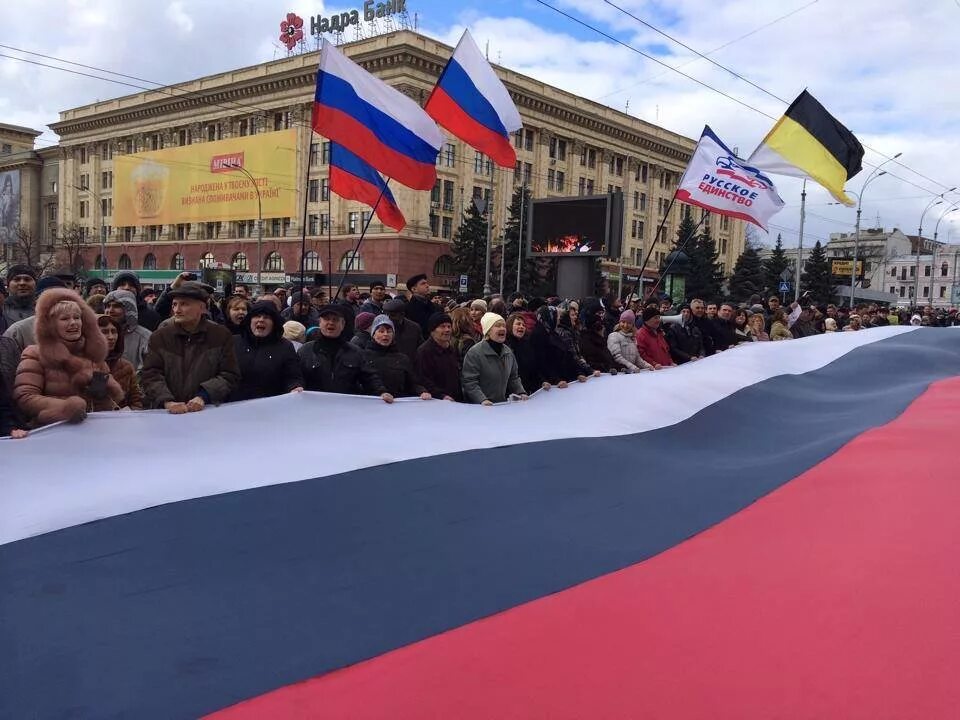 Харьков 2014 русский флаг. Российский флаг в Харькове. Харьков митинг 2014 год. Харьков митинг за Россию 2014. Жители харькова покидают город