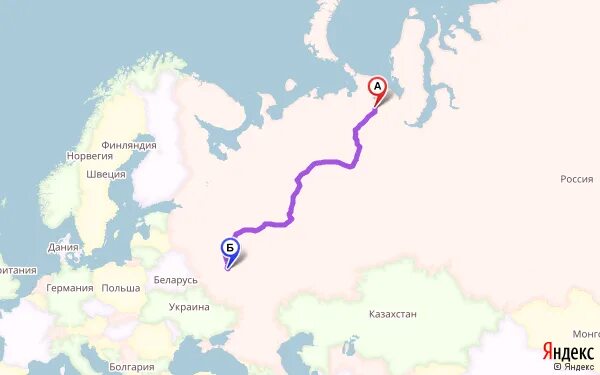 Карта дорог воркуты
