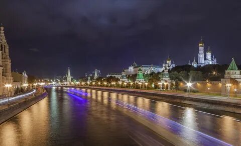 Москва река вечером