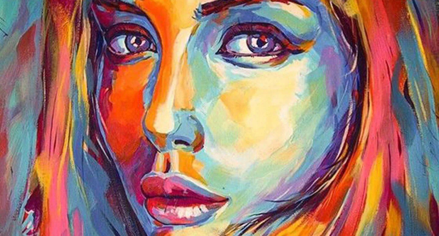 Стилизованный портрет живопись. Francoise nielly картины. Портрет красками. Портрет абстракция. Декоративный портрет.