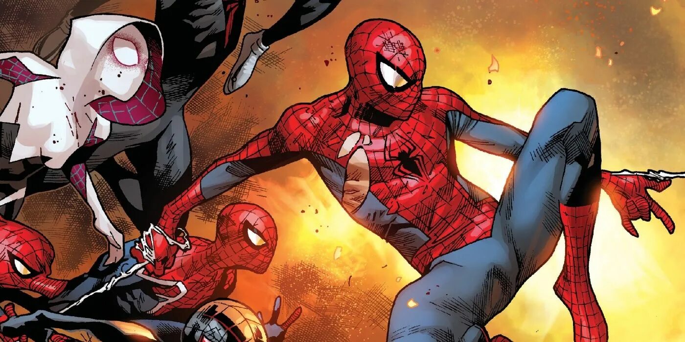 Комикс человек паук спайдерверс. Новый человек паук комикс. Человек паук кроссовер.