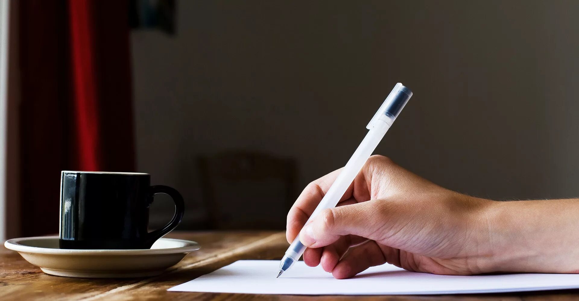 I write with pen