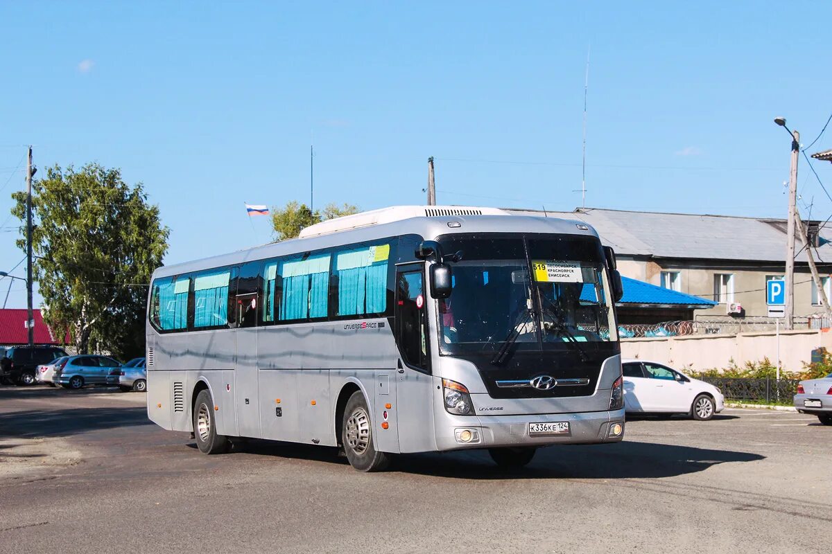 Хендай Юниверс Енисейск. Автобус Красноярск Енисейск. Автобус Хундай маршрут 519 Красноярск-Енисейск. С510 ке124. 519 автобус маршрут