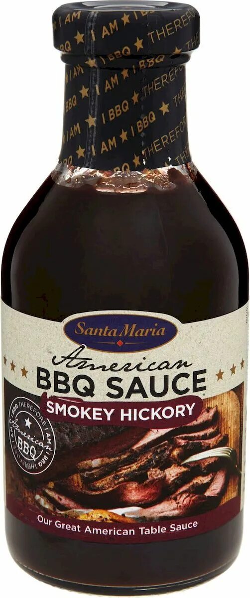 Соус BBQ Santa Maria. Соус Santa Maria American BBQ smokey Hickory, 470 г.