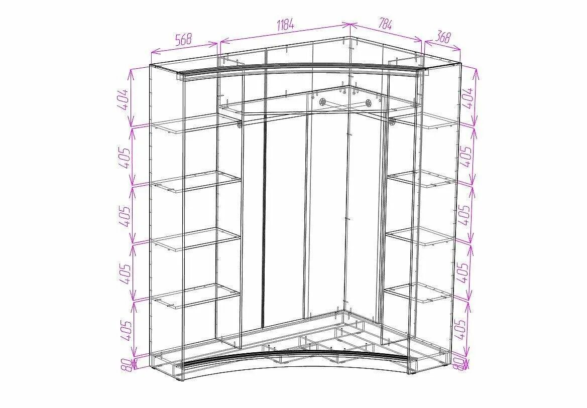 Размер углового шкафа в спальню. Угловой шкаф 1000х1000 чертеж. Шкаф-купе угловой2170x1700x890. Угловой шкаф чертеж pro100.