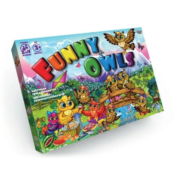 Развлечения настольные. Игра funny. Игра funny Owls Danko Toys. Игра настольная Danko Toys Unicorn Land развлекательная DT g97.