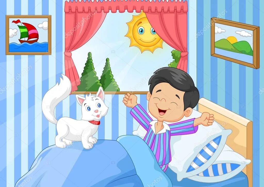 He gets up