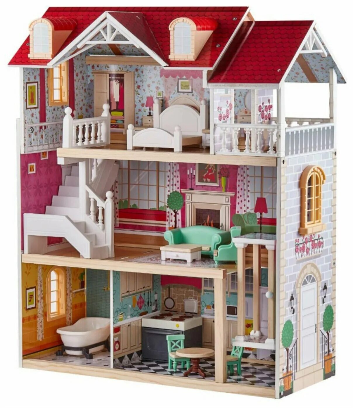 кукольный домик симфония. Paremo кукольный домик "вдохновение" pd315. домик для кукол с лифтом. Edufun дом для кукол с комплектом мебели (116,5*42*23,5). Topbright.
