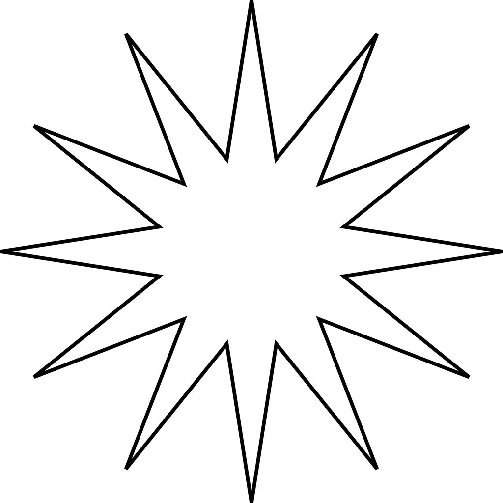 Контурное изображение звезды. Трафарет многоугольной звезды. Звезда Геометрическая фигура. Звезда шаблон. Космические звезды шаблоны для вырезания