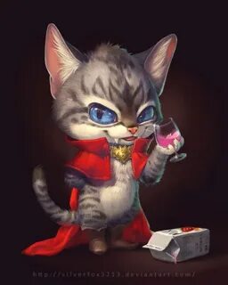 Крутой котик рисунок