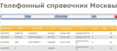Московский номер начало