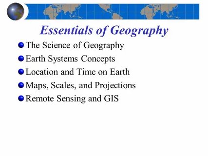 Science geography