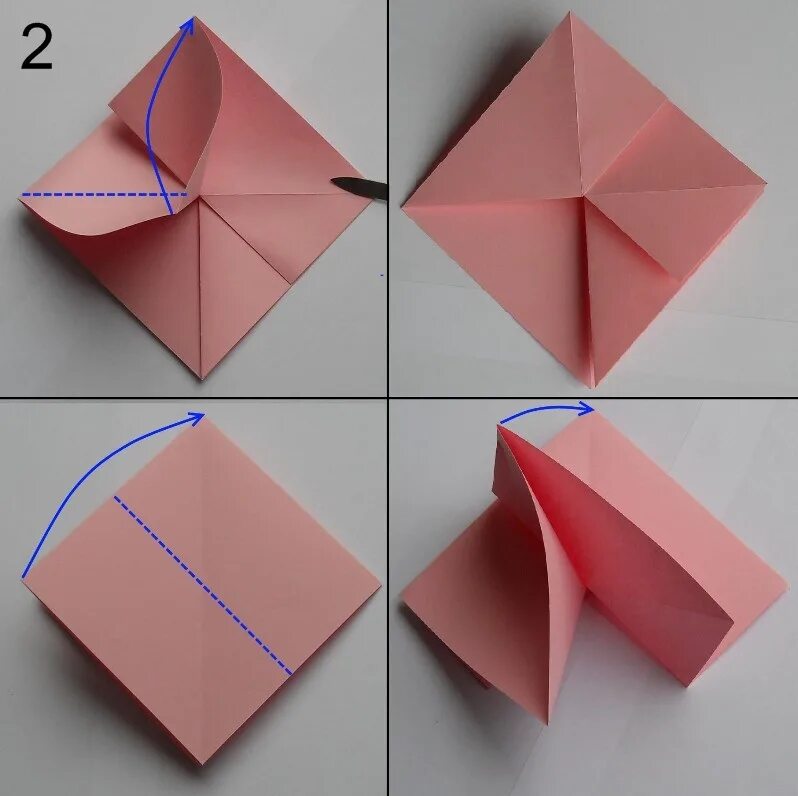 Что можно поделать из бумаги. Оригами. Оригами Розочка.