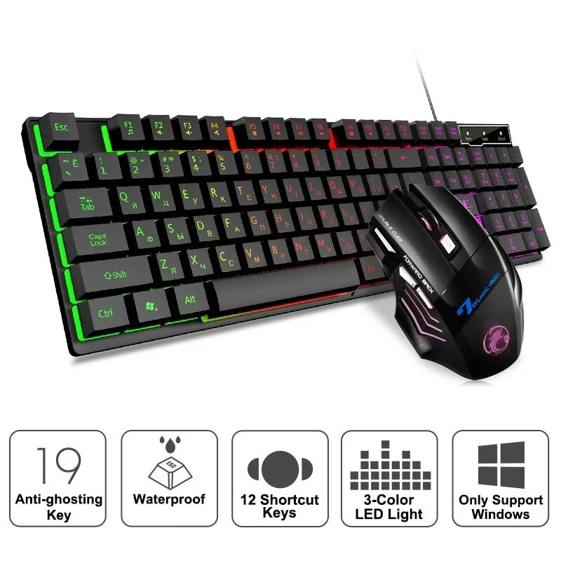 Игровой комплект клавиатура мышь. Ajazz k870t. imice km 900. игровая клавиатура с подсветкой imice x7. игровая клавиатура с rgb-подсветкой и бесшумной игровой мышью.