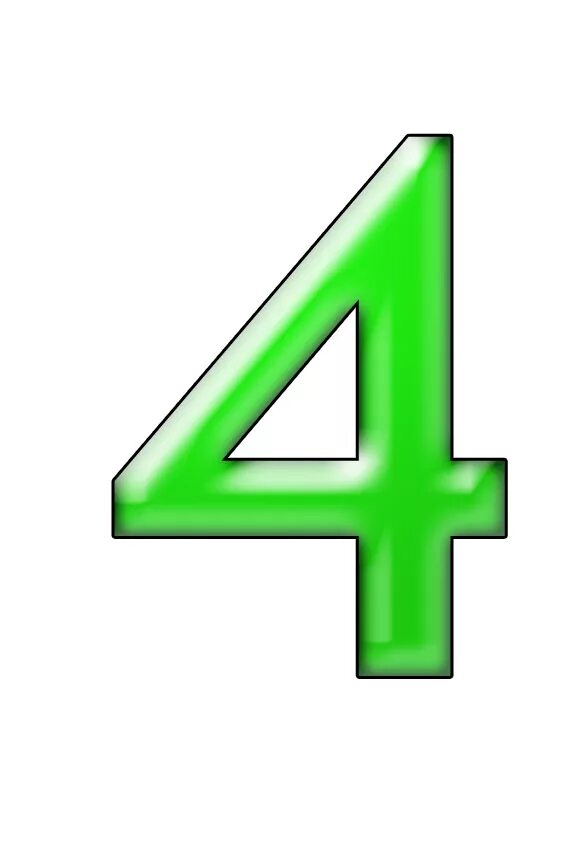 Цифра 4. Цифра 4 зеленого цвета. Цифры отдельно. Цифра 4 Формат а4.