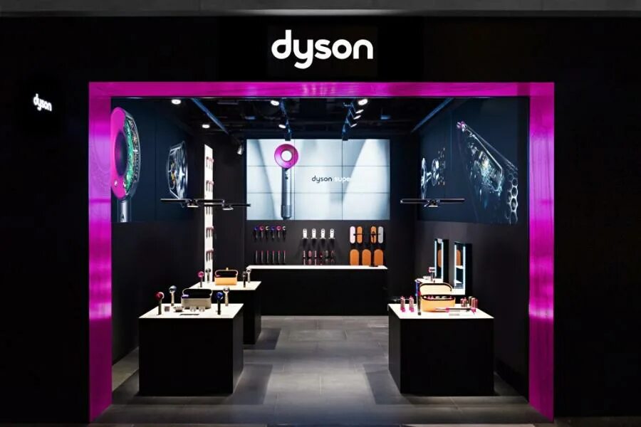 Официальные интернет магазины дайсон. Бутик Dyson. Dyson Store. Фирменные магазины Дайсон. Shop-in-shop Дайсон.