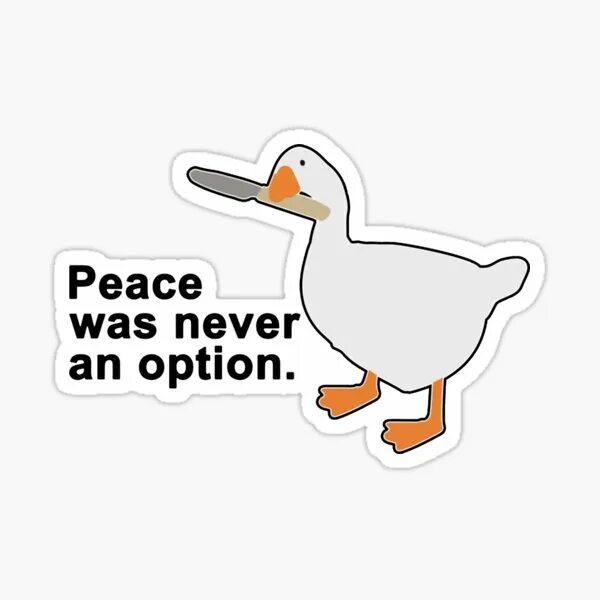 Runtimewarning coroutine was never awaited. Peace was never an option goose. мемы про гусей. peace was never an option мем. мемы с гусем.
