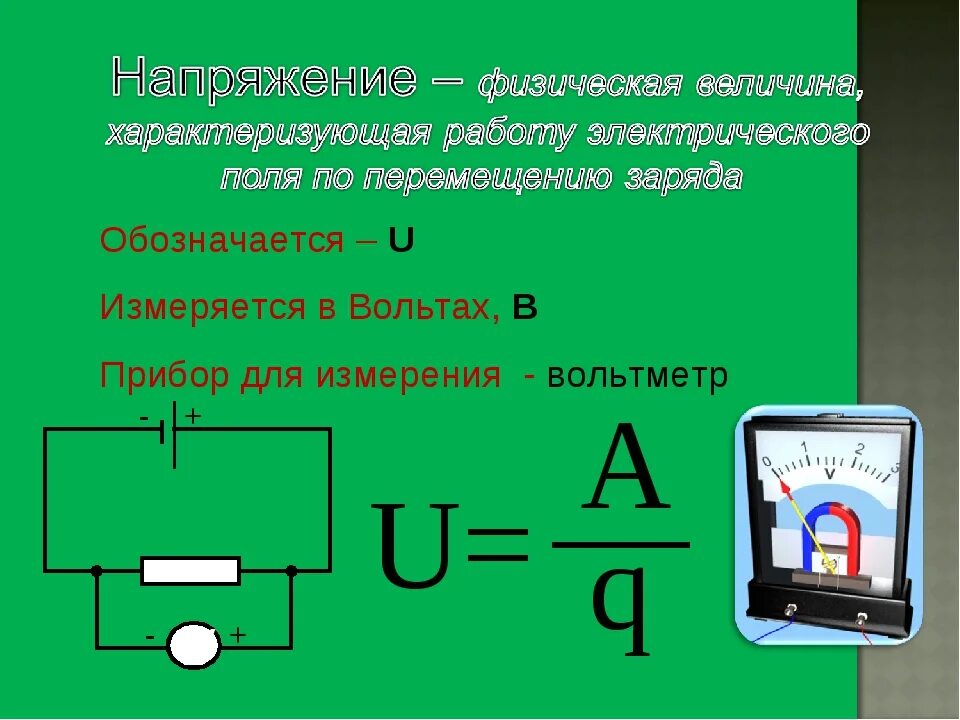 Что измеряется в вольтах