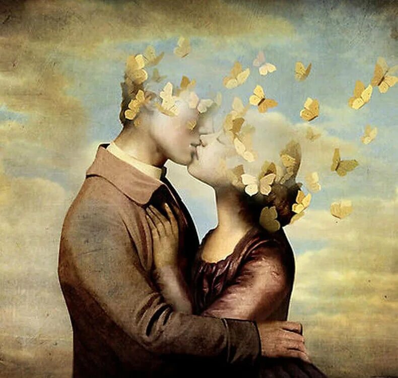 Пою о чувствах. Сюрреализм Christian Schloe. Искусство любви. Мужчина и женщина живопись. Картина "любовь".