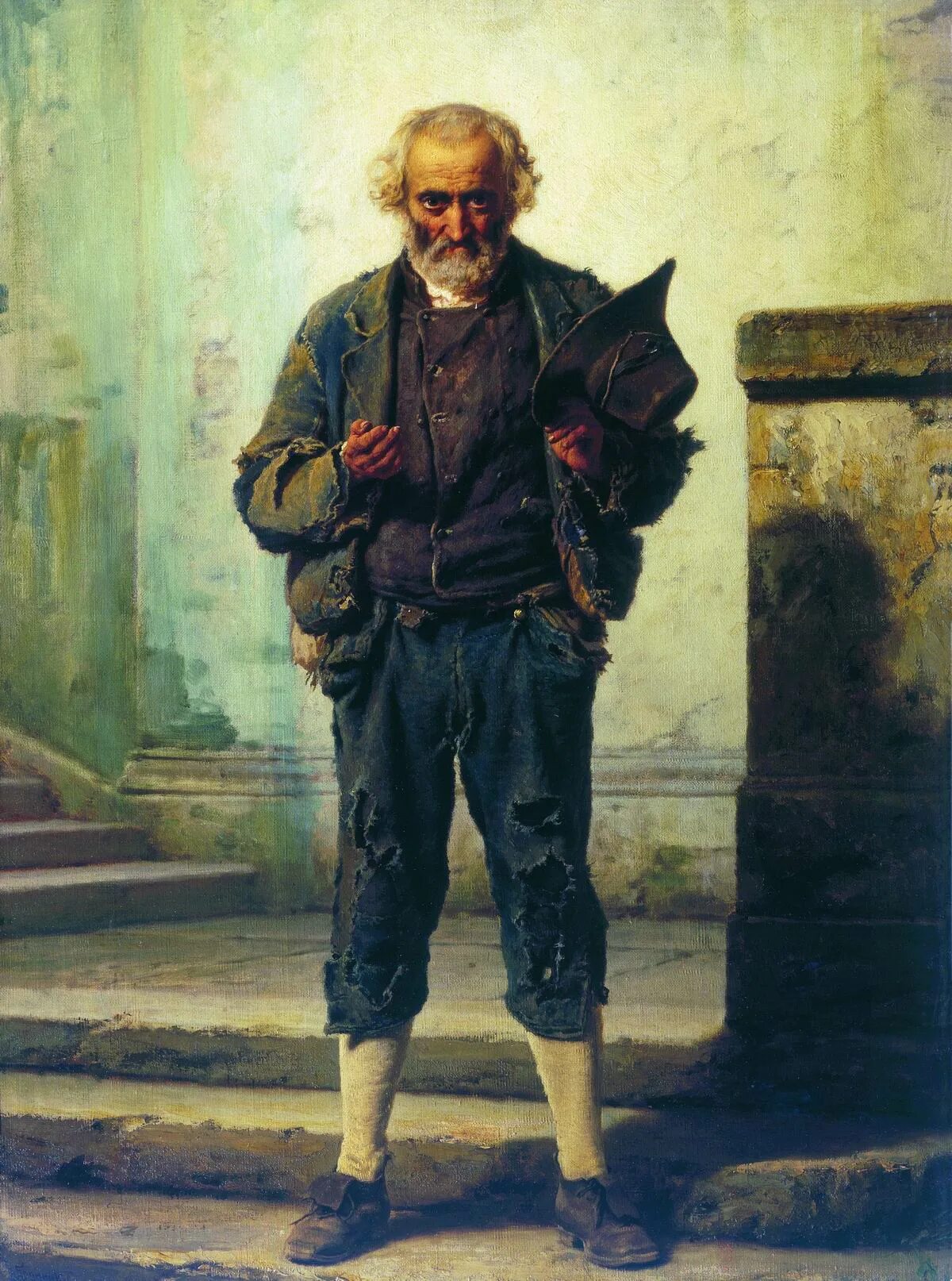 Нищий значение. Бронников старик нищий. ф.а.бронников «старик-нищий»,.