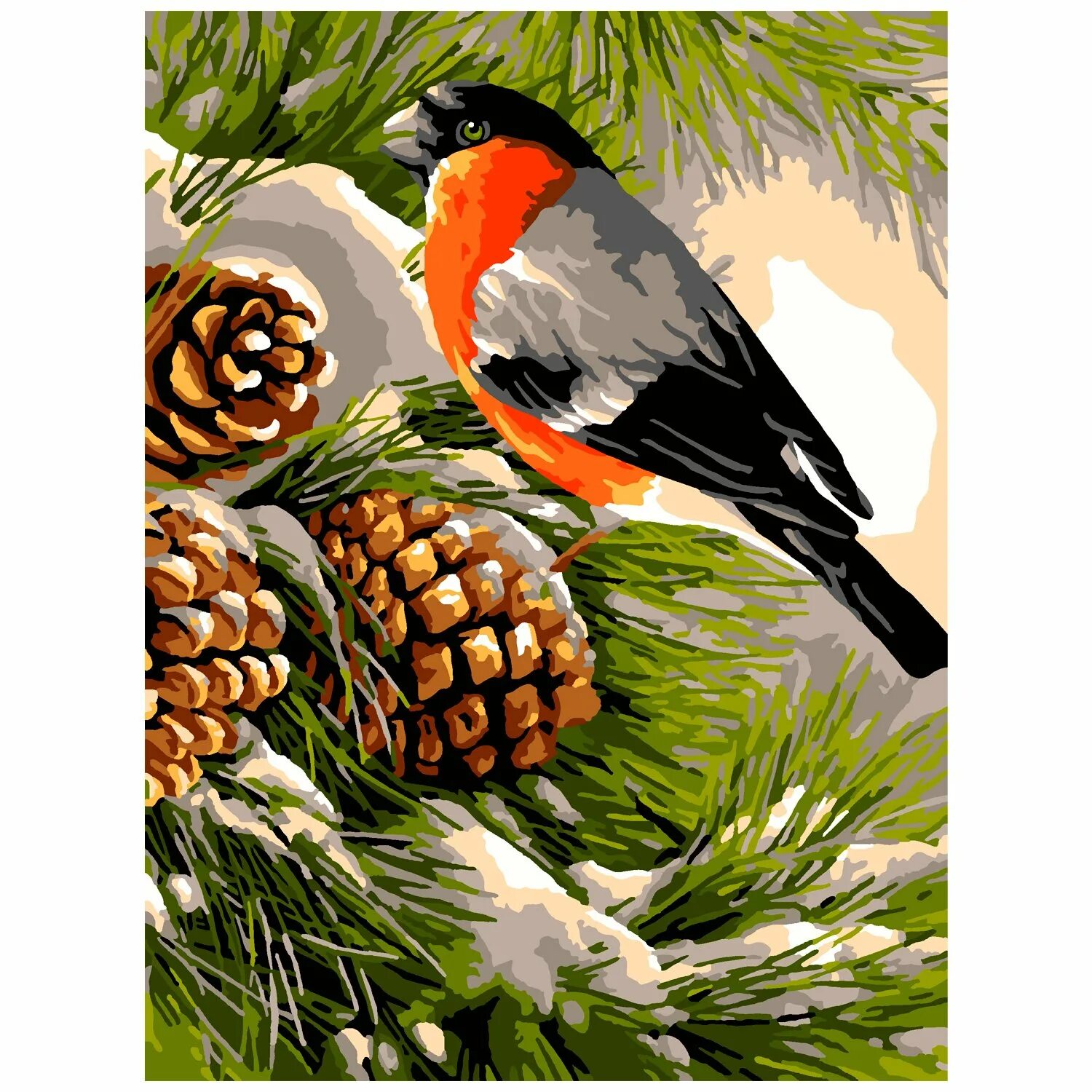 Картина по номерам снегири. Задачи про птиц. Снегирь цифра 3. Снегирь цифра 3. Картина снегири.