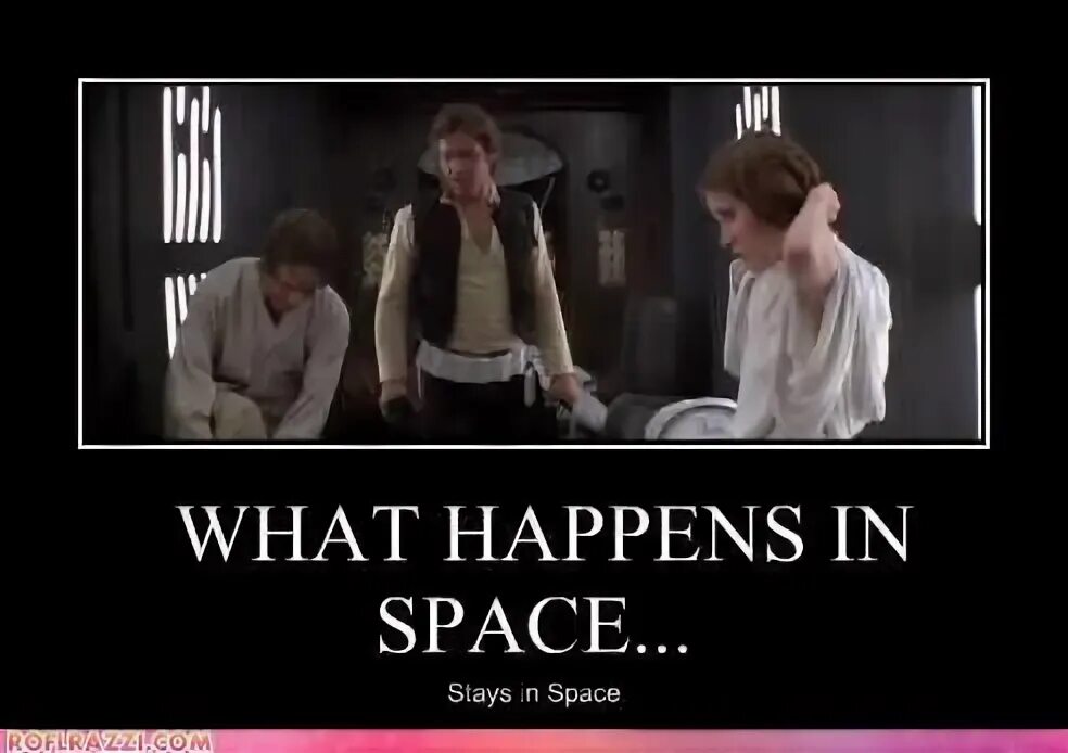 The next morning. I have a Bad feeling about this Star Wars.