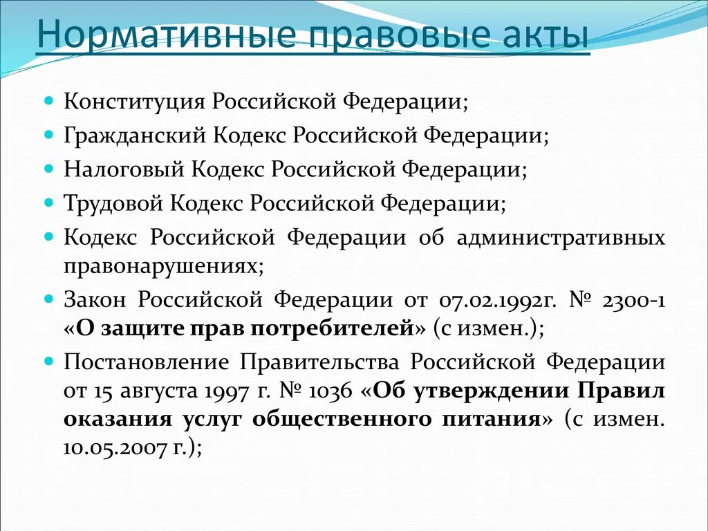 Актов действующих в российской федерации