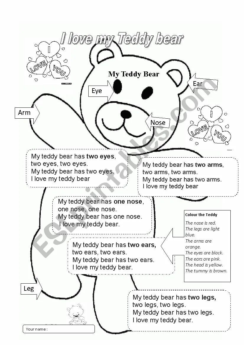 My Teddy Bear Worksheet. My Teddy Bear стих. Teddy Bear Worksheets. Стих на английском my Teddy Bear. Where is the teddy