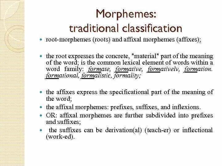 Types of word meaning