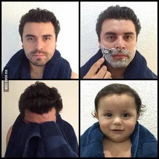 Сбрил бороду ударение